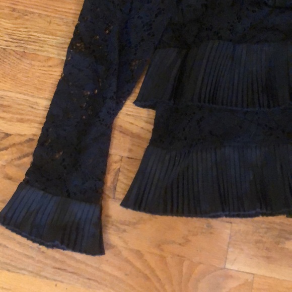 Jcrew lace and ruffle long sleeve blouse size 0 - Picture 3 of 7